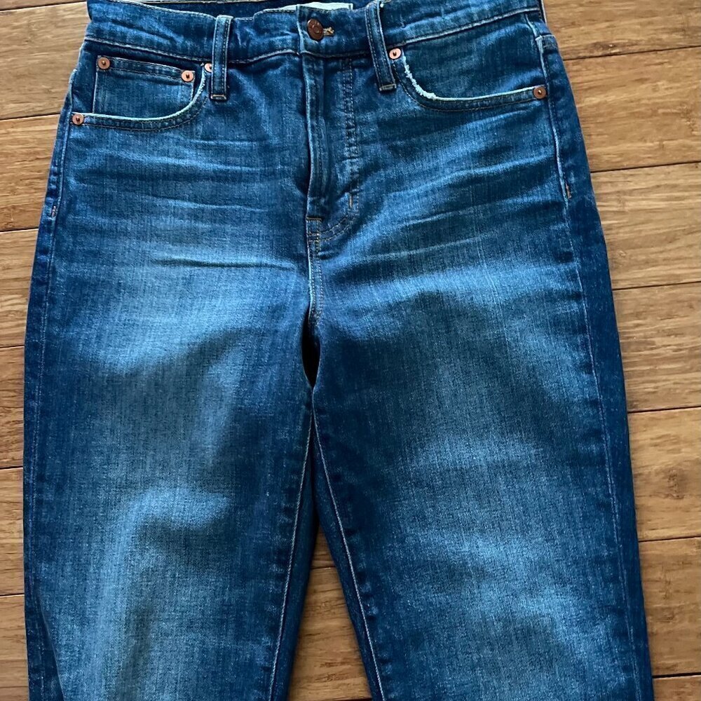 Madewell Women's The Perfect Vintage Crop Jean High Rise Mom Jeans 90s Size 26